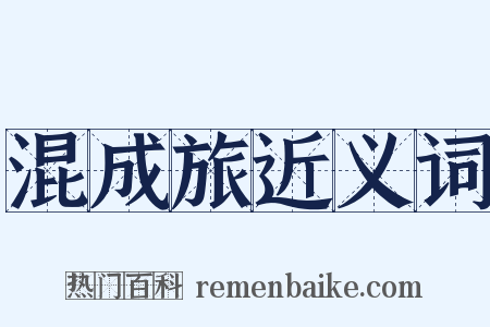 混成旅近义词是什么意思的图片